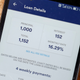 An online financial micro lending platform is seen on a mobile phone in 2018.